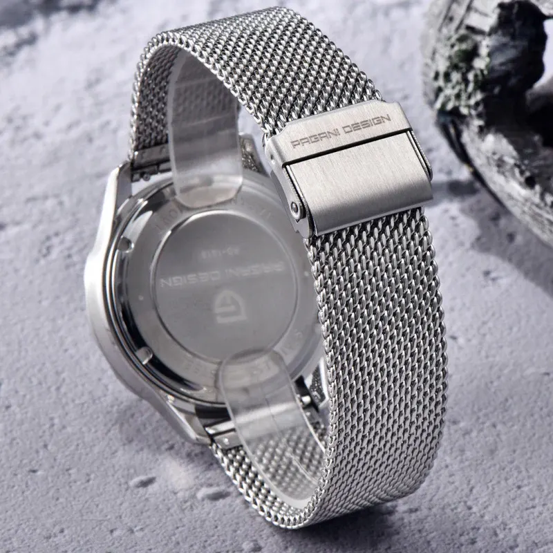 Pagani Design Automatic Silver DIal Men's Watch- PD-1818